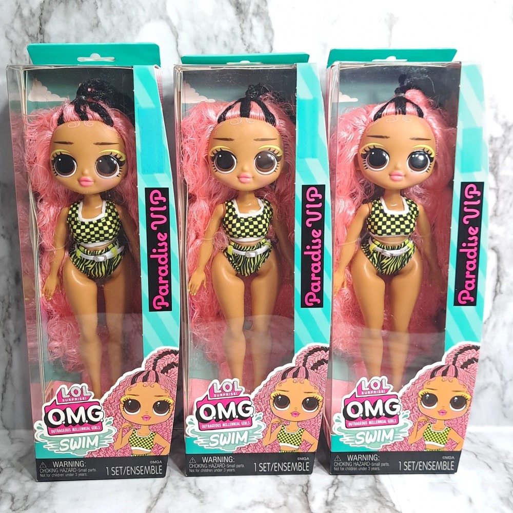 L.O.L Surprise! O.M.G. Lot/3 Swim Dolls Paradise VIP